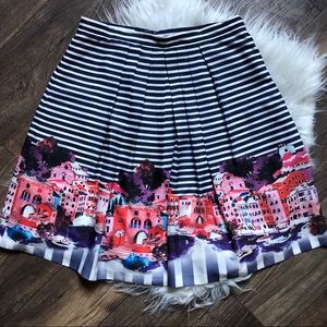 Boston Proper Cityscape Pleated Skirt